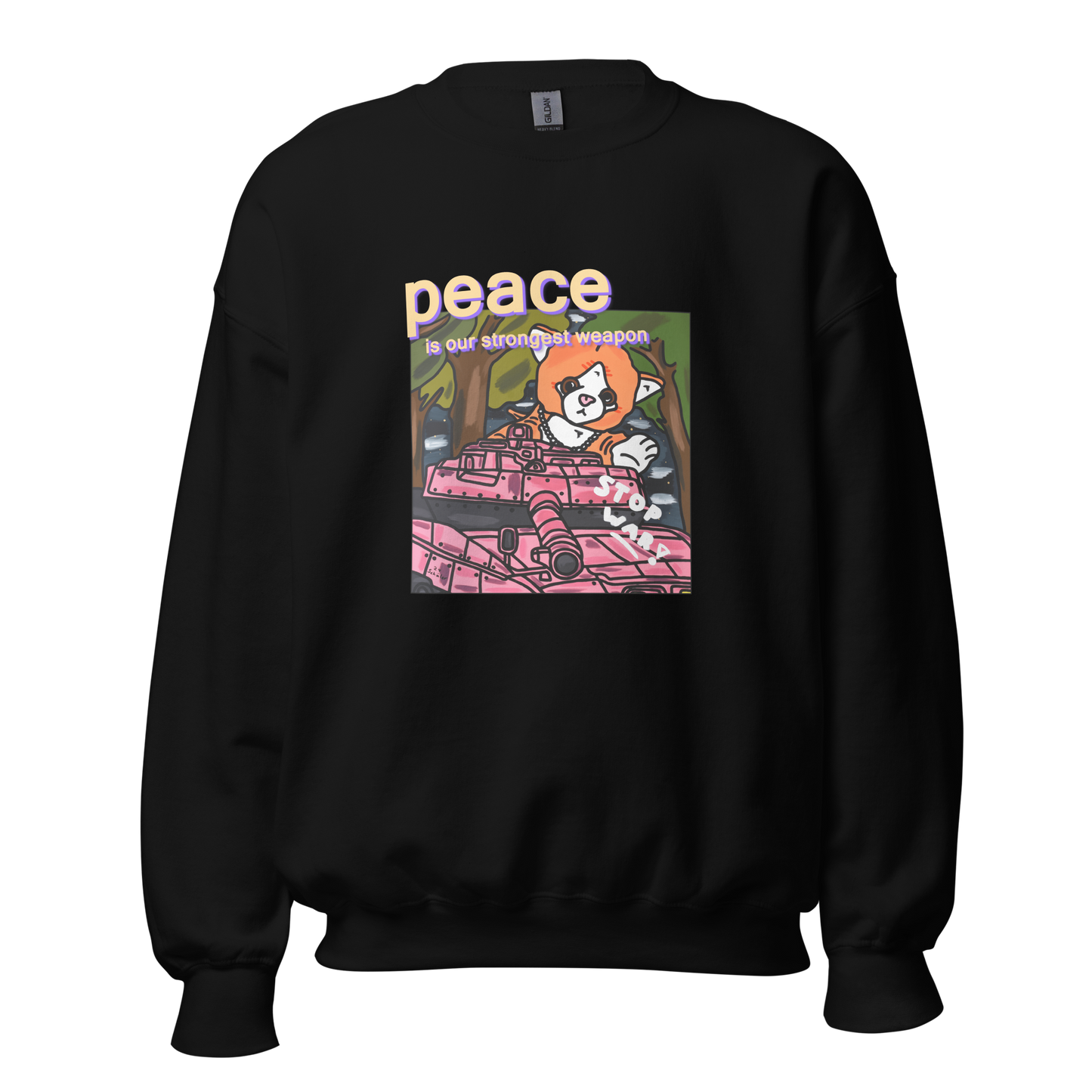 "Peace Is Our Strongest Weapon" – Klassischer Unisex Pullover