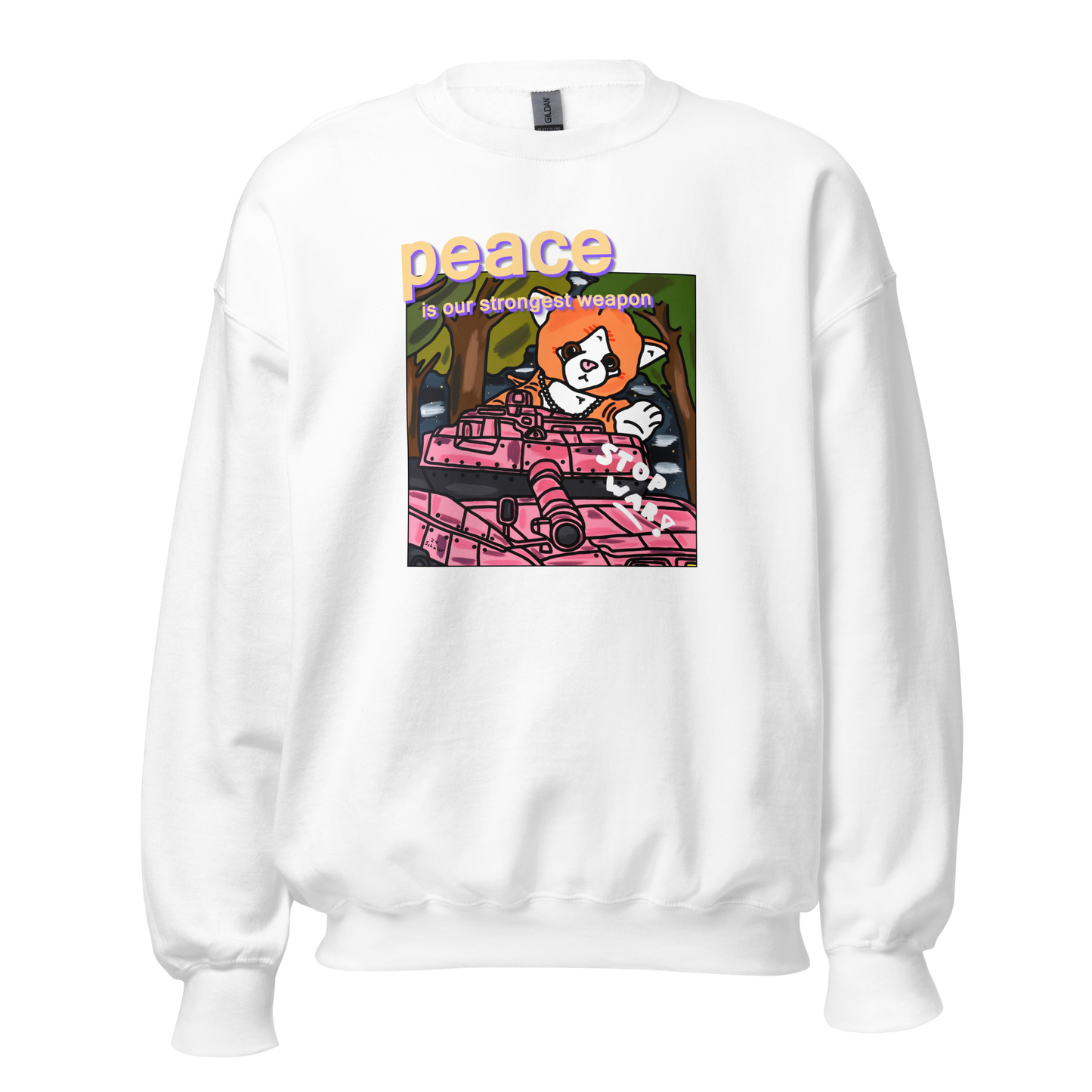 "Peace Is Our Strongest Weapon" – Klassischer Unisex Pullover