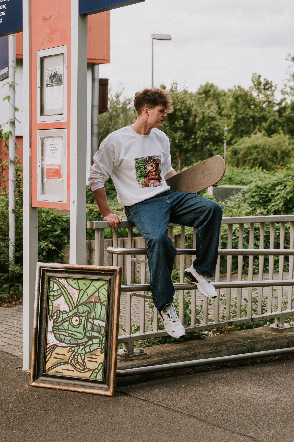 Kiwi Dreams: Klassischer Unisex Pullover