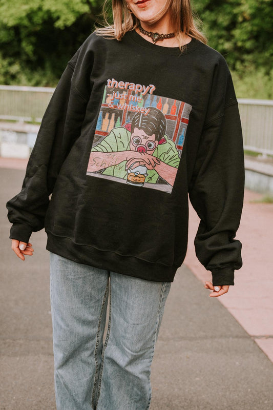 Therapie? Nur Ich & Whiskey – Klassischer Unisex Pullover